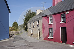 Street in Ardgroom Village; Beara Peninsula; Cork