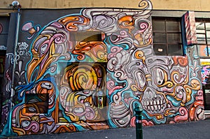 Street art in Hosier Lane Melbourne