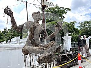 Unique statue on the street