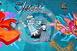 Street art Montreal the Jetsons