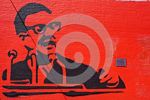 Street art - Salvador Allende photo