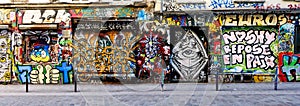 Street art in the 20th arrondissement of Paris