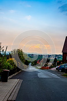 The street in the Bad Oeynhausen city