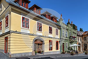 Street in Banska Stiavnica, Slovakia