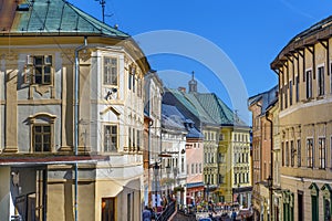 Street in Banska Stiavnica, Slovakia