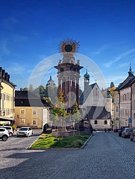Street in Banska Stiavnica, UNESCO town photo