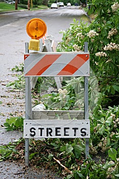 Street barricade photo