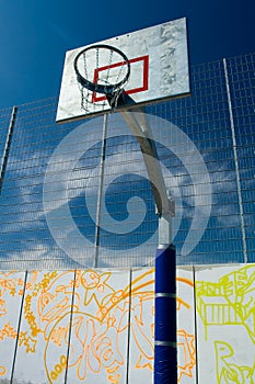 Street basketball court
