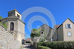 Street in Baume-les-Messieurs village in France