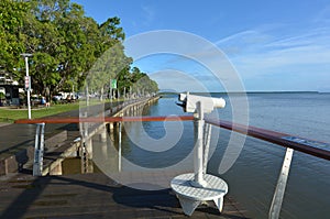 Street binoculars on Cairns Esplanade in Queensland Australia