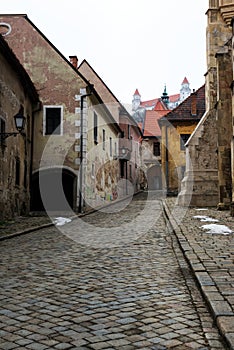 Street of Bratislava old town.