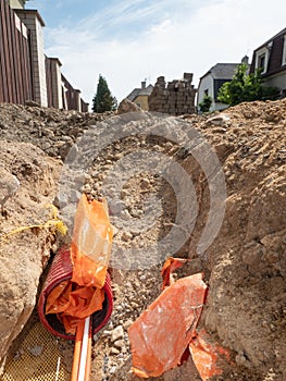 Street within building of fiber optic cables network