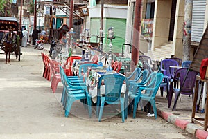 Esna, village at the banks of Nile river in Egypt