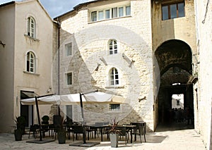 Street cafe in Split. Croatia