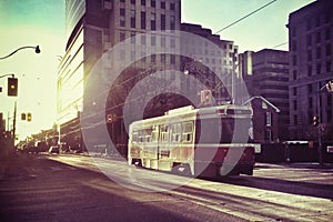 Street car in the city