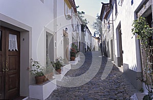 A street of Castelo de Vide, Portugal. photo