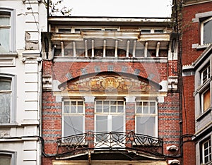 Street in Charleroi. Wallonia. Belgium