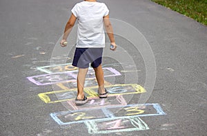 street children& x27;s games classics. Selective focus