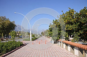 Street of City of Kemer, Turkey