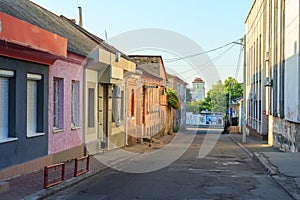 Street in the city of Kherson in the morning. Ukraine