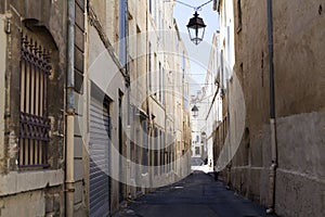 Street in the city of Montpellier