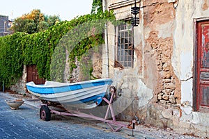 Street in city Rhodes, Greece