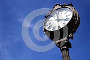 Street Clock in Downtown Plano, TX photo