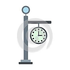 Street clock icon