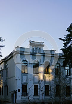 Street concept with warm evening light