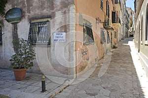 Street in corfu photo