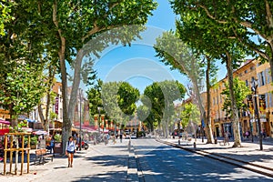 Street Cours Mirabeau in Aix-en-Provence