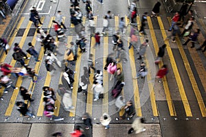 Street Crossing in Hong Kong