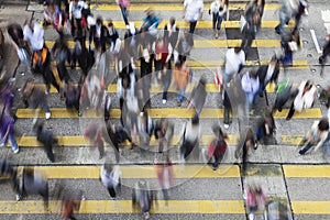 Street Crossing in Hong Kong