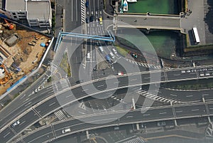 Street crossing and water canal