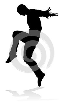 Street Dance Dancer Silhouette photo