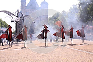 Street dancers dutch city deventer Netherlands photo