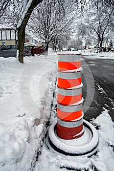 Street danger sign