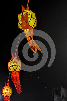 Chiang Mai. Paper lanterns photo