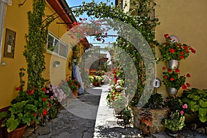 The old town of Cairano, Italy. photo