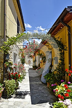 The old town of Cairano, Italy. photo