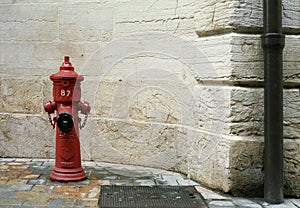 Street detail; hydrant