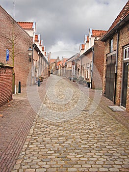 Street in the Dutch town of Heusden.
