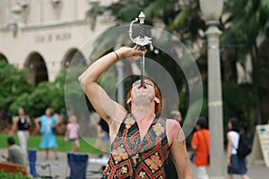 Street entertainer photo