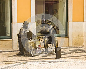 Street entertainers in Portugal