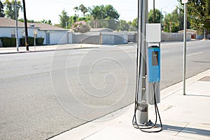 street ev charging station