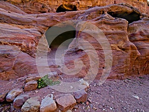 Street of Facades in ancient city Petra, Jordan