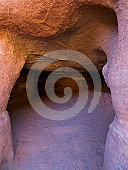 Street of Facades in ancient city Petra, Jordan