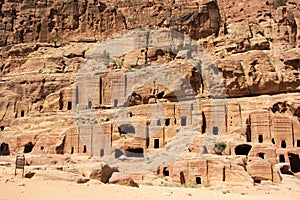 Street of Facades in Petra, Jordan photo