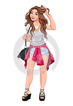 Street fashion girl