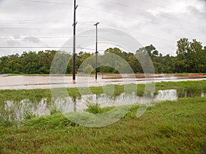 Street flooding after severe storms